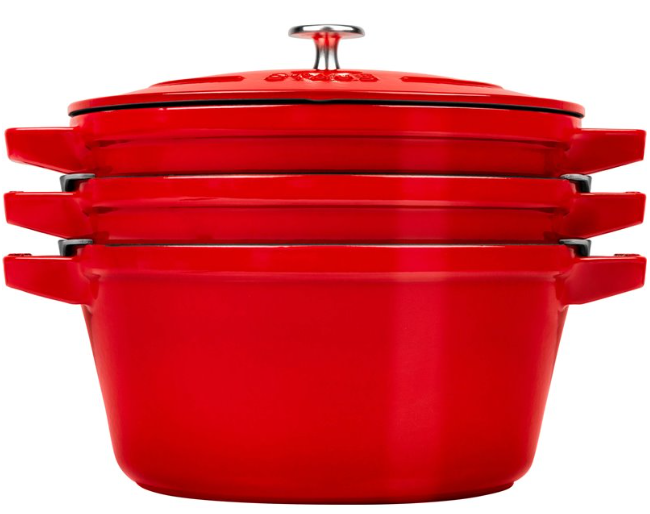 Staub La Cocotte Rund Stbejern Gryde bradepande #1