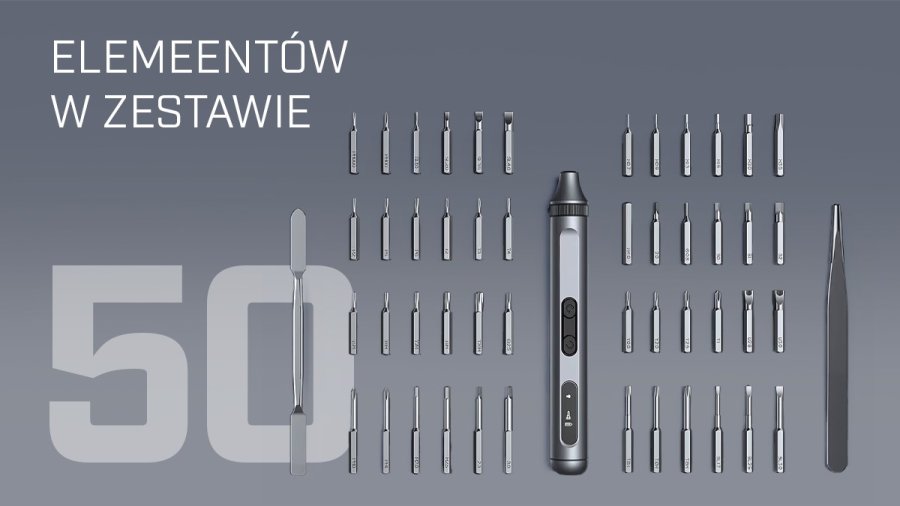 Extralink POWERLINK WKRETAK ELEKTRYCZNY 50 W 1 SET SCREWDRIVER ELECTRIC 50 IN 1 #22