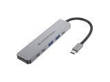 Conceptronic DONN33G dockingstation Ledningsf�rt USB 3.2 Gen 1 (3.1 Gen 1) Type-C S�lv #1