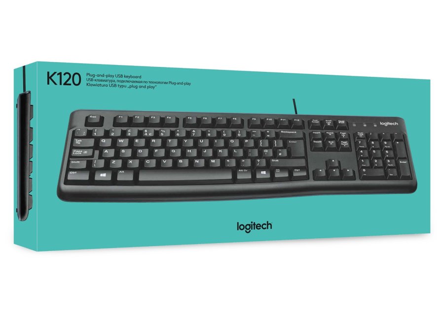 Logitech Keyboard K120 for Business tastatur Kontor USB QWERTY US International Sort #8