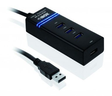 iBox IUH3FB interface hub 5000 Mbit/s Sort #2