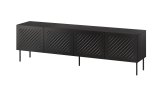 Cama RTV-skab SIENA 200x40x60 mat sort #1