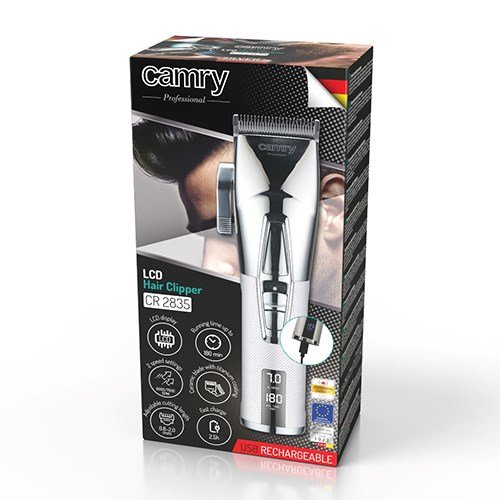 Hrklipper CAMRY CR 2835s med LCD-display Slv #31