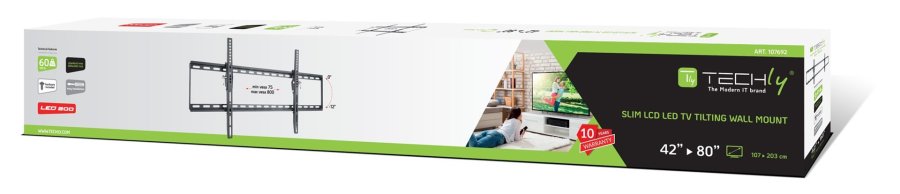 Techly ICA-PLB-161XL tv-beslag 2,03 m (80
