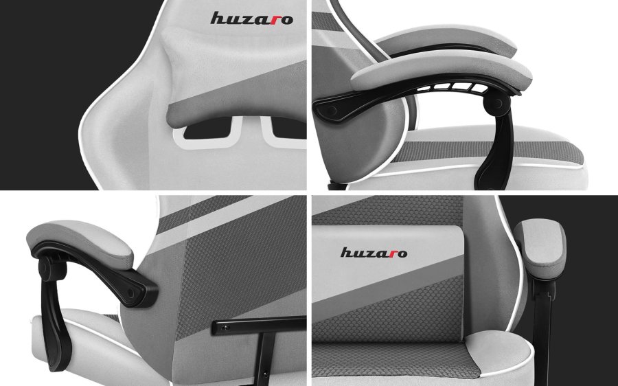 Gaming-stol - Huzaro Force 4.4 White Mesh #2