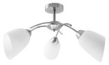 Activejet Klassisk lysekrone vedhng loftslampe NIKITA nikkel nikkel triple 3xE27 til stuen #1