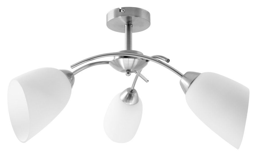 Activejet Klassisk lysekrone vedhng loftslampe NIKITA nikkel nikkel triple 3xE27 til stuen #1