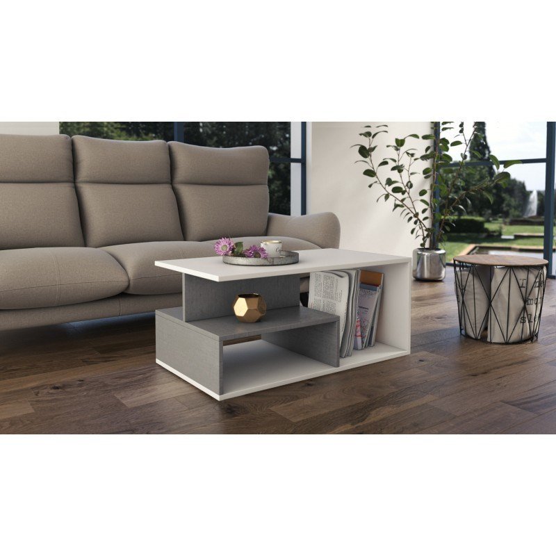 Topeshop PRIMA BETON BIEL kaffe-, side- & endebord Kaffebord Friform facon 1 ben #2