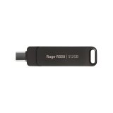 Flashdrive PATRIOT Rage R550 512GB 100 MB/S USB A+C Drejeligt design (PE512GR550DSAD) Sort #3