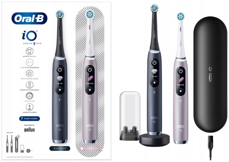 Szcoteczka Oral-B  iO Series 9 Duo Black Onyx/Rose #27
