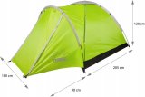 TURISTCAMPINGTELT 2 x 2 m ALPENAIR PRO MYGGENETVESTING #5