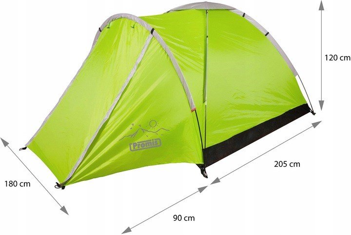 TURISTCAMPINGTELT 2 x 2 m ALPENAIR PRO MYGGENETVESTING #5
