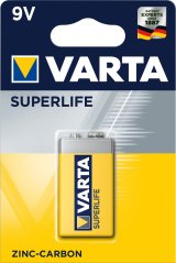 Varta Superlife 9V Engangsbatteri Zink-carbon #1