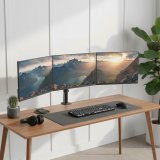 Maclean-holder til 3 sk�rme, gasfjeder, 17�-27�, 2-8 kg, sort, MC-137 #2