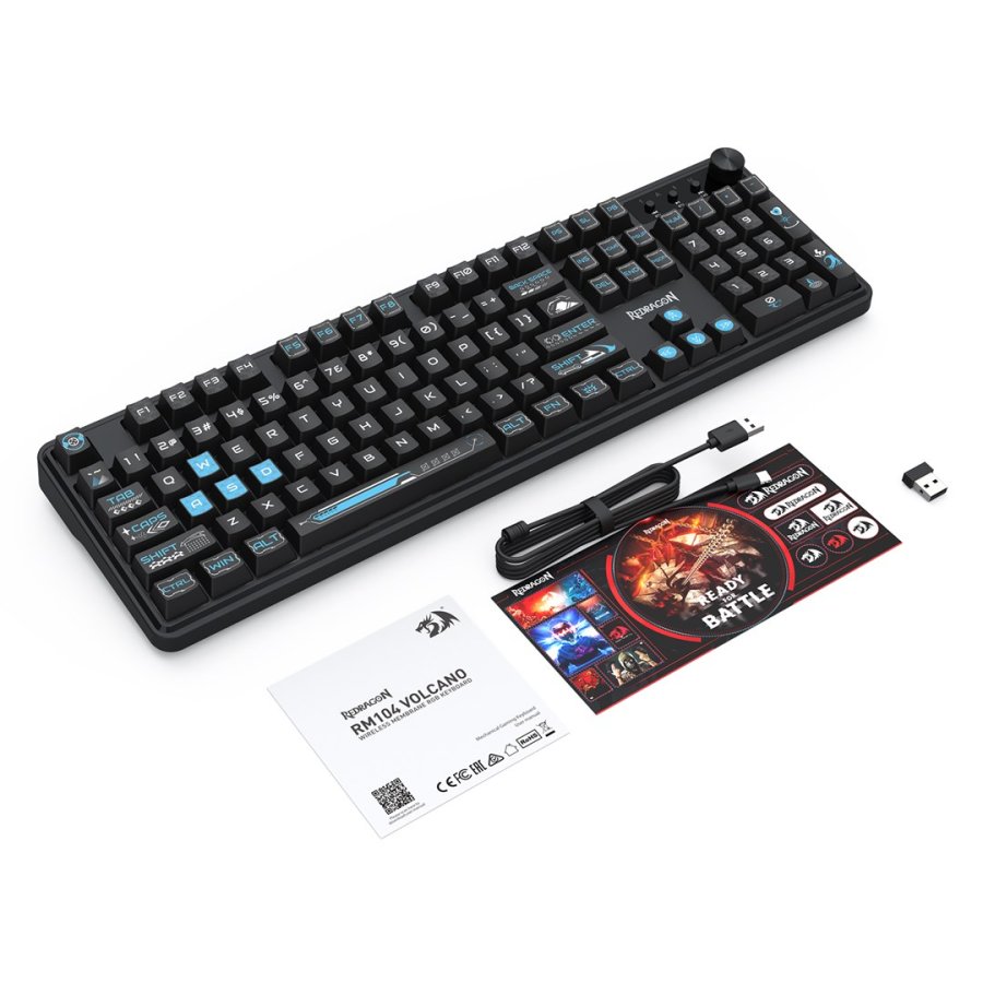 REDRAGON K526BB-WL tastatur Sort #13