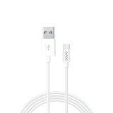Savio CL-125 USB-kabel USB 2.0 1 m USB A USB C Hvid #1