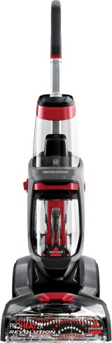 Bissell Revolution 2x ProHeat reng�ringsmaskine til t�ppe G� bagved Dyb R�d, Titanium #1