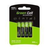 Green Cell GR04 husholdningsbatteri Genopladeligt batteri AAA Nikkel-Metalhydrid (NiMH) #1