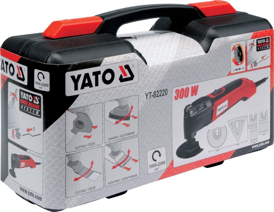 Yato YT-82220 multifunktionsvrktj Sort, Rd 300 W 22000 OPM #6