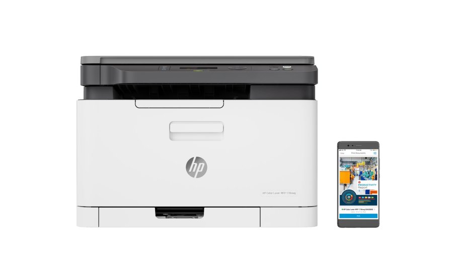 HP Laser 178nw Tr�dl�st Multifunction Farve Printer, Kopimaskine, scanner Dupleks #1