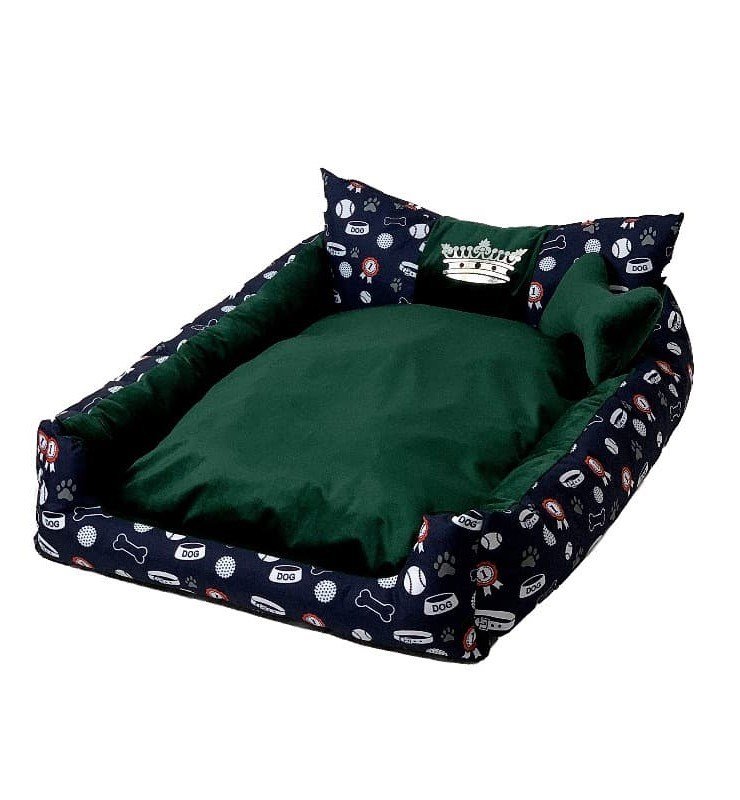 GO GIFT Hunde- og katteseng XXL - grn - 110x90x18 cm #1