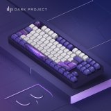 Dark Project ALU87B Celestial, G3MS Voidstone Switch, UK/DE/AT/ES/IT/FI/NO/SE/DK tastatur Spil USB QWERTZ Dansk, Engelsk, Tysk, Italiensk, Nordisk, Norsk, Spansk, Svensk, UK engelsk Lilla #12