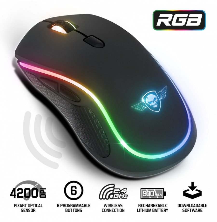 Spirit of Gamer PRO-M9 mus Spil Ambidextrous RF trdlst Optisk 4200 dpi #2