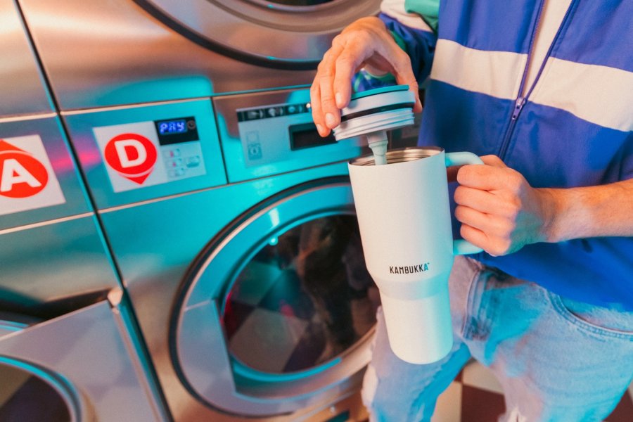 Termokrus med teleskopsugerr Kambukka Rio Tumbler 950 ml Frosty Coconut #9