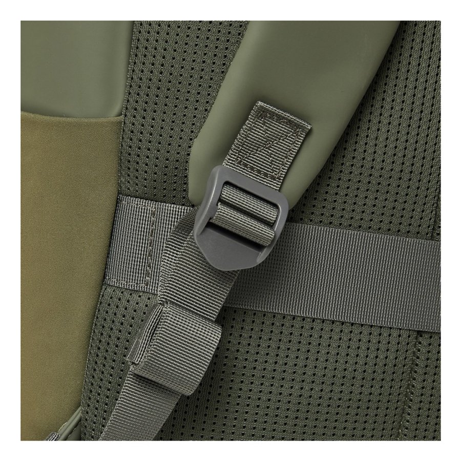 Rivacase Eden rygs�k Rejserygs�k Oliven PU-l�der, Polyester, Genanvendt polyethylenterephthalat (rPET) #21