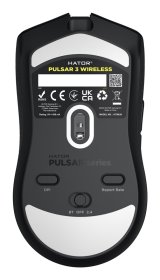 HATOR Pulsar 3 Wireless mus Spil Ambidextrous RF Wireless + Bluetooth + USB Type-C Optisk 12000 dpi #7