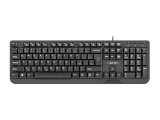 NATEC TASTATUR TROUT SLIM USB, CZ/SK-LAYOUT, SORT #1