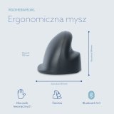 R-Go Tools Lodret mus R-Go HE Basic, ergonomisk mus, medium (h�ndl�ngde 165–185 mm), venstreh�ndet, Bluetooth #14