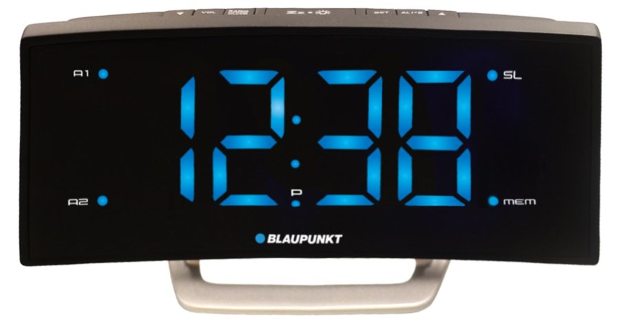 Blaupunkt CR7BK radio Ur Analog & digital Rustfrit st�l #1
