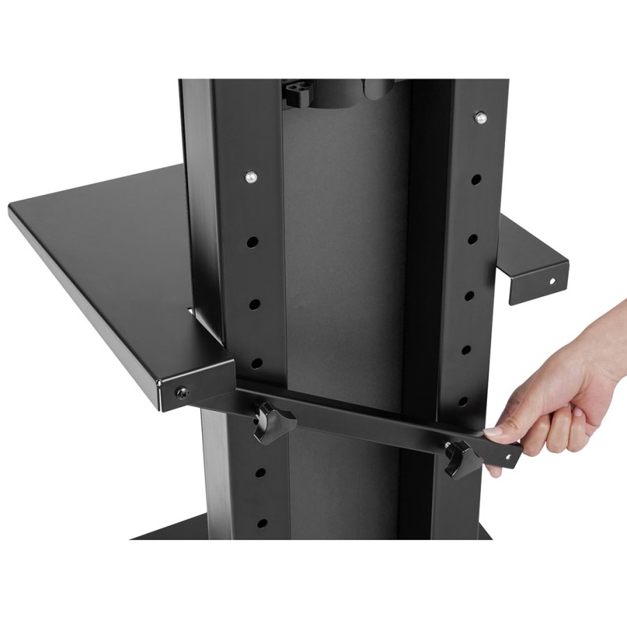 Maclean MC-865 Professional Modern TV Floor Stand with a Shelf for 37