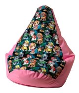 Puf GO GIFT Pink Oxford tejido antidesgarros Paw Patrol 105 x 80 cm #1