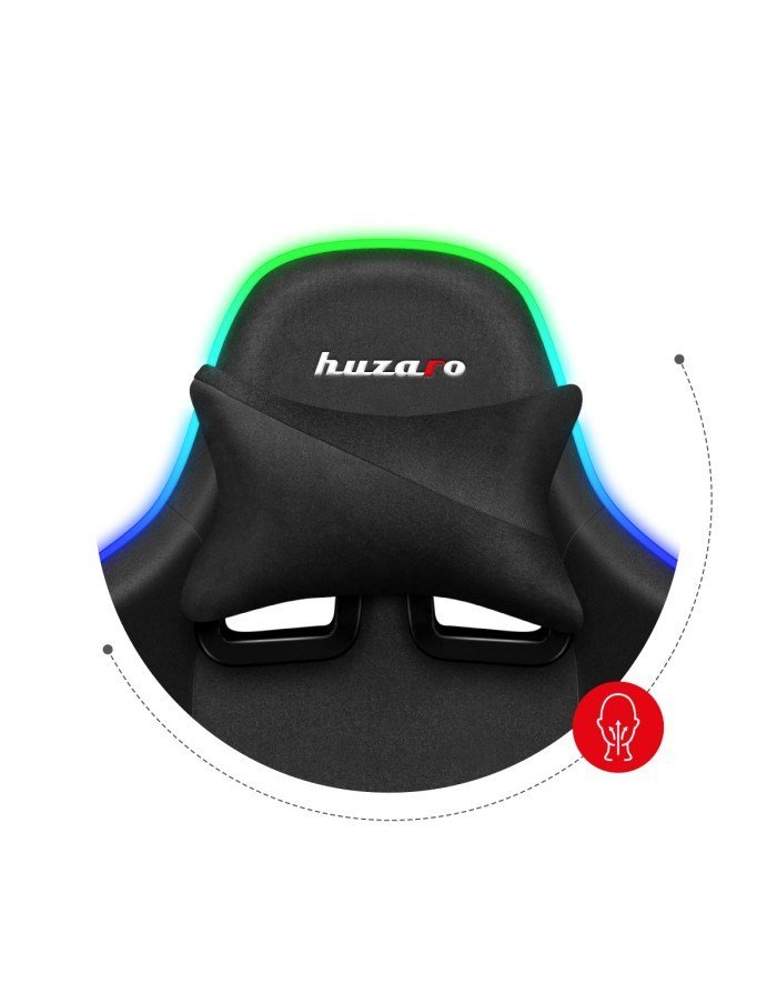 Huzaro Force 6.3 PC gamingstol Spand (vugge) sde Sort, Flerfarvet #12