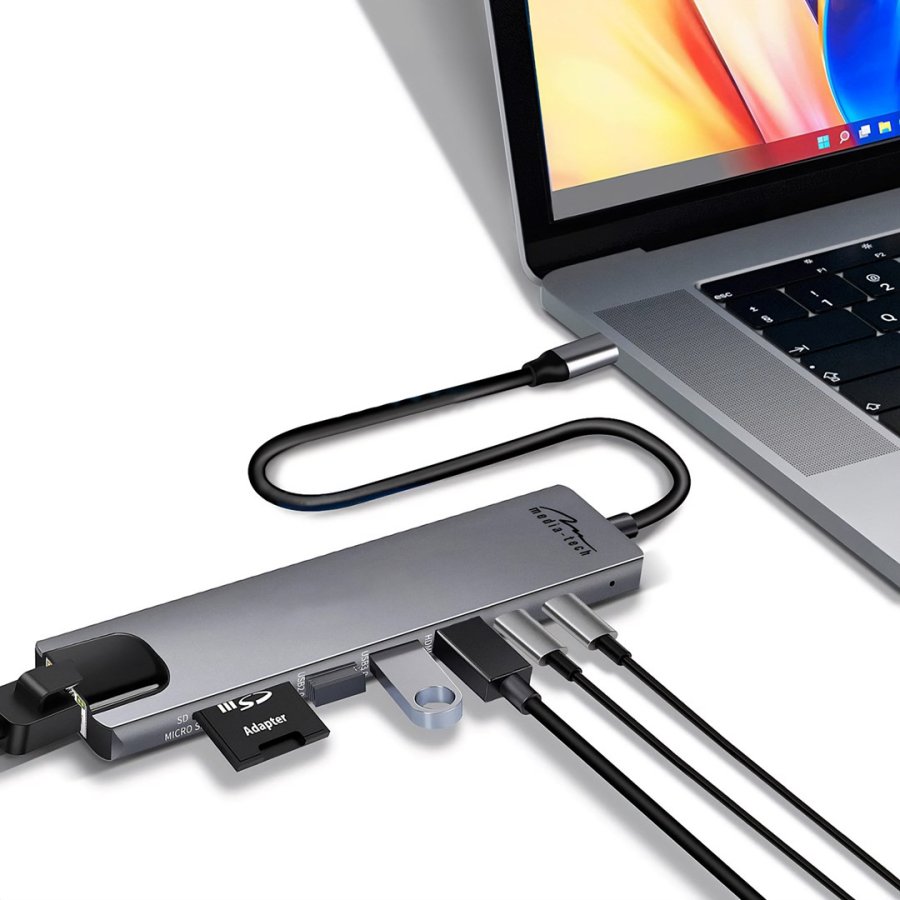 MEDIA-TECH USB-HUB 8 I 1 GIGA LAN-HUB MT5046 #8