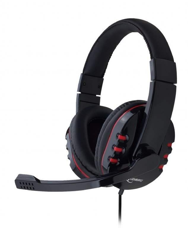 Gembird GHS-402 hovedtelefoner/headset Ledningsfrt Spil Sort #4