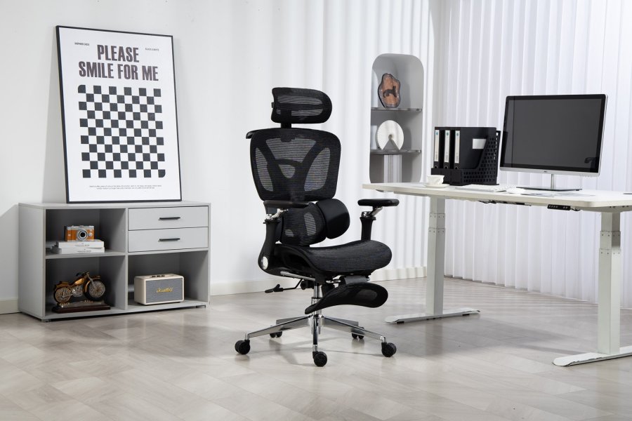 Activejet ergonomisk kontorstol YK848 sort #52