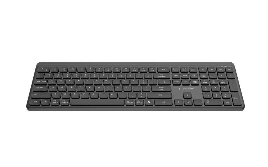 Gembird KB-WPS-03 tastatur Kontor RF tr�dl�s + Bluetooth QWERTY US International Sort #9