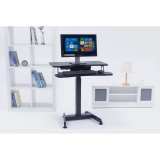 Elektrisk skrivebord, bord, hjdejusterbar arbejdsstation, Maclean MC-835 max hjde 122cm max 37 kg - til stende og siddende arbejde #4