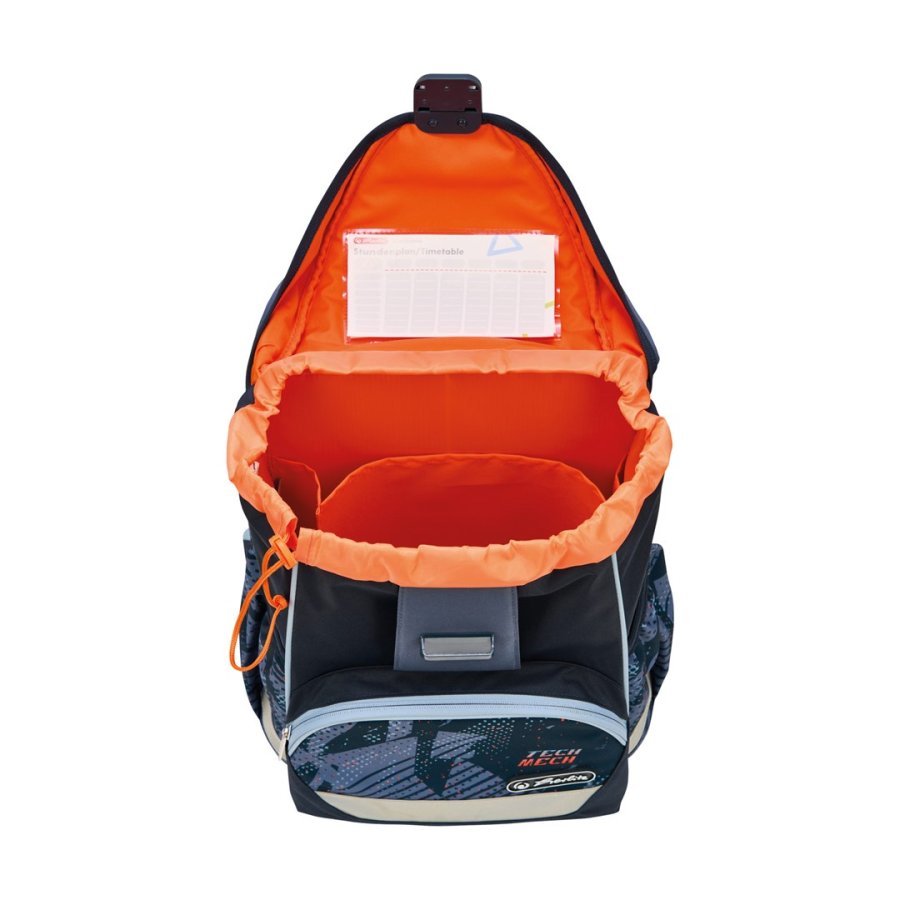 Herlitz UltraLight Plus TechMech skoletaskes�t Dreng Polyester Bl�, Orange #7
