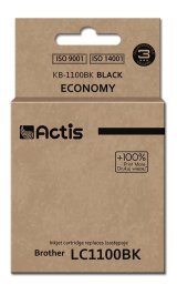 Actis KB-1100Bk Blk (erstatning Brother LC1100BK/980BK; Standard; 28 ml; sort) #1