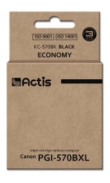 Actis KC-570Bk Blk (erstatning for Canon PGI-570BK; Standard; 22 ml; sort) #1