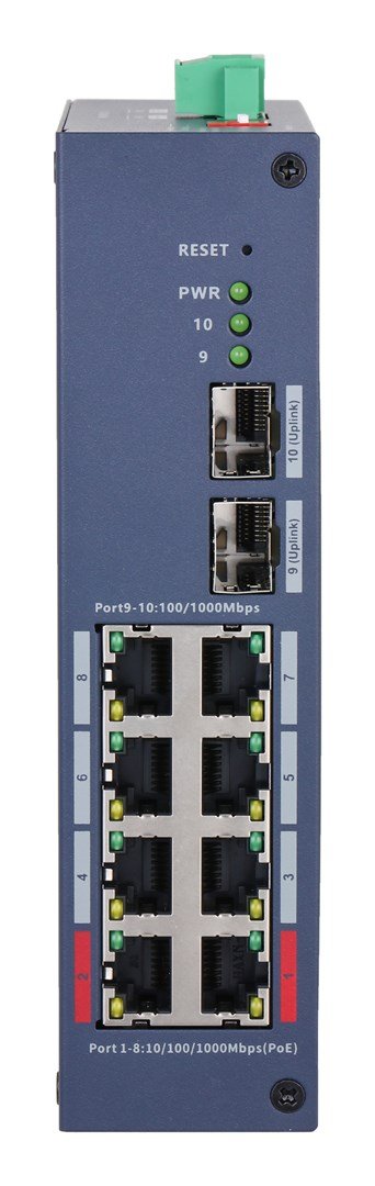 Dahua Technology CHS4210-8GT-110 netv�rksswitch Administreret L2 Gigabit Ethernet (10/100/1000) Str�m over Ethernet (PoE) DIN rail M�rkebl� #5