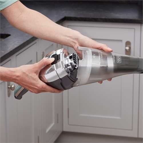 Black & Decker NVC220WC-QW hndholdt stvsuger Krom, Titanium, Transparent Posels #25