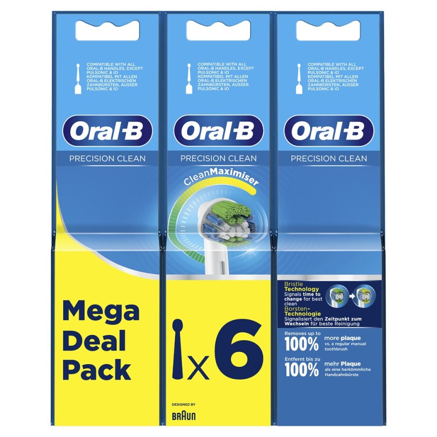 Oral-B Precision Clean 80339528 brstehoved til elektrisk tandbrste 6 stk Hvid #3