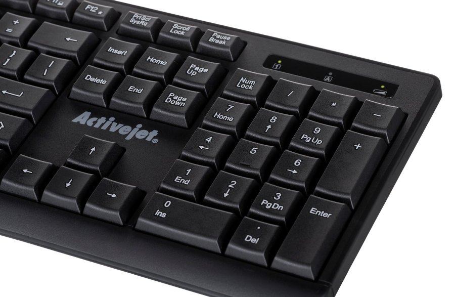 Activejet trdlst tastatur K-3803SW, batteridrevet 1x 1,5V AAA #5