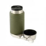 M-Tac UN-R02-750A Termos til mad med sammenklappelig ske i rustfrit stl, 750 ml, olivenfarvet #2