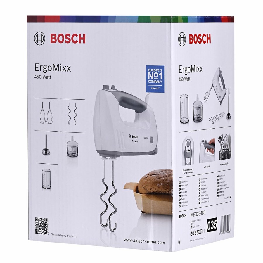 Bosch MFQ36480 rremaskine og mikser Hndmixer 450 W Gr, Hvid #18